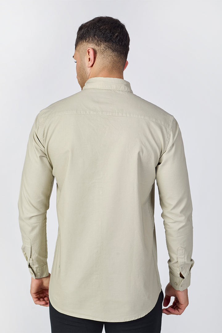 Core Lab Oxford Slim Fit Casual shirt Antique Beige