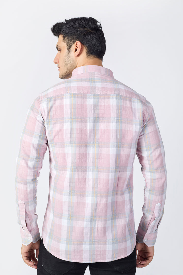 Blush Orchid Dobby Checked Shirt