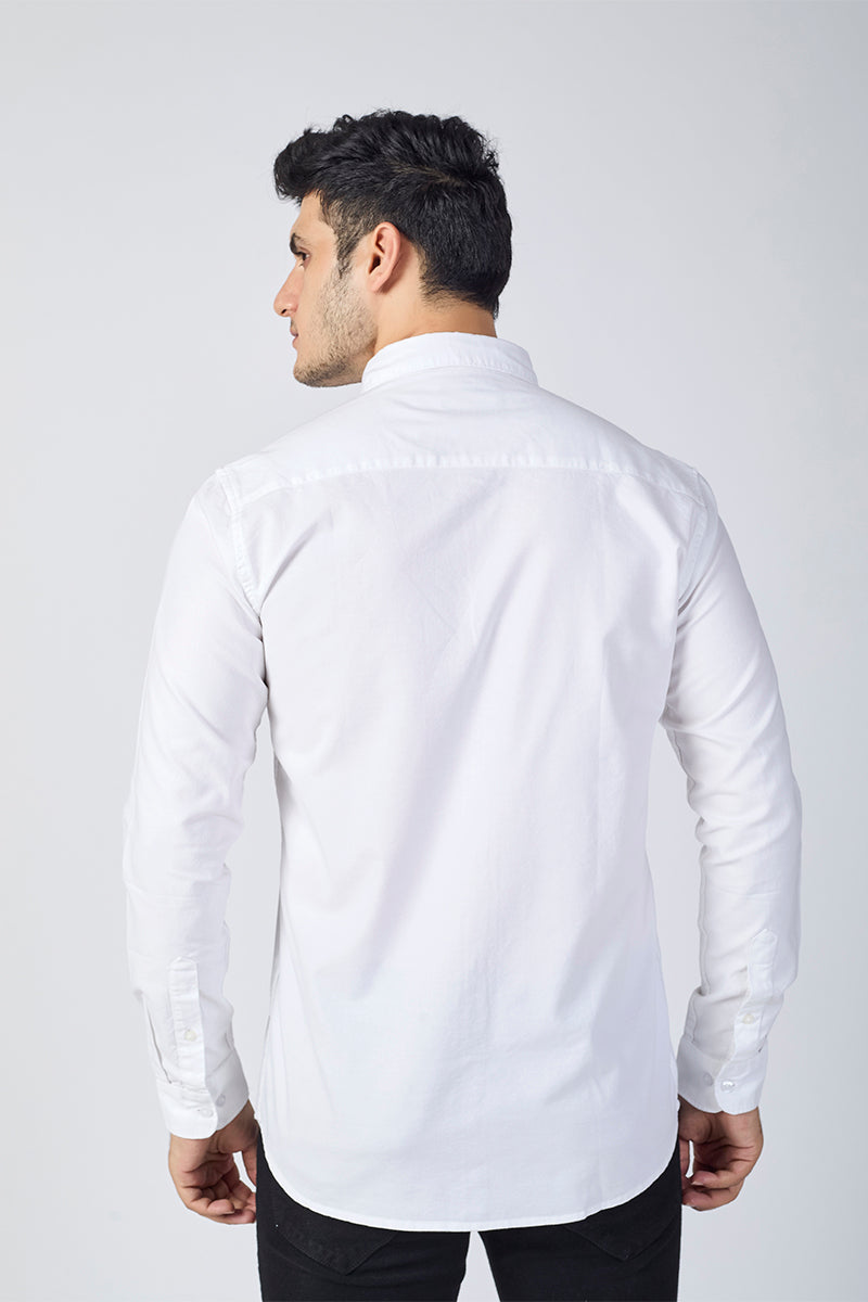 Core Lab Oxford Slim Fit Casual Shirt - White