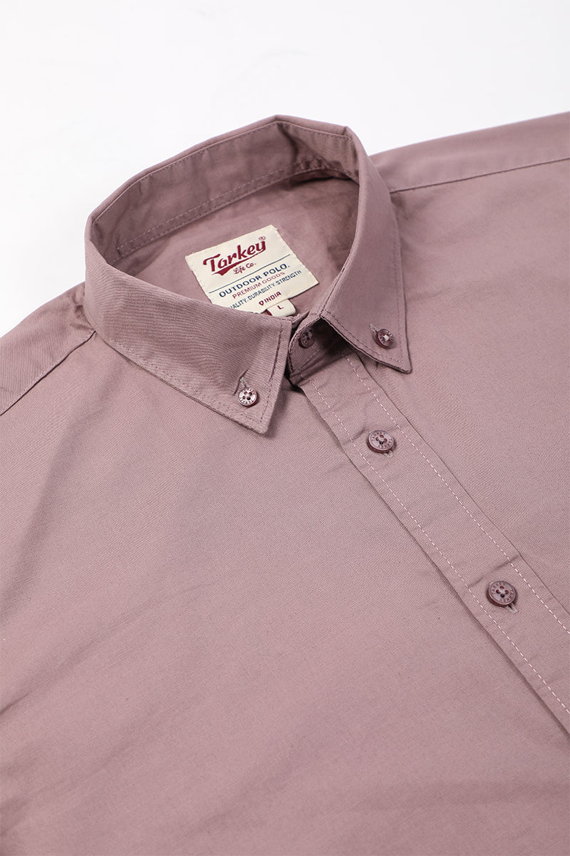 Core Lab Oxford Slim Fit Casual  Shirt - Mauve Dusk