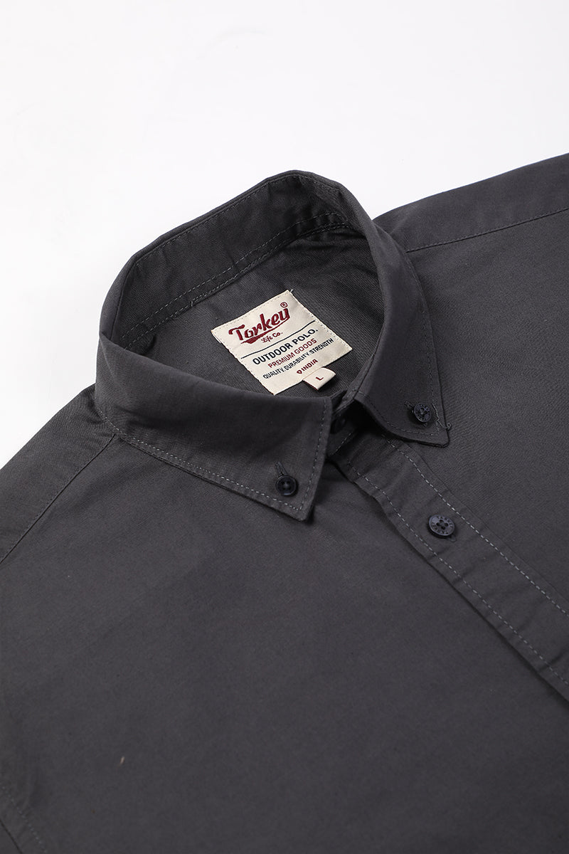 Black Giza Slub Shirt