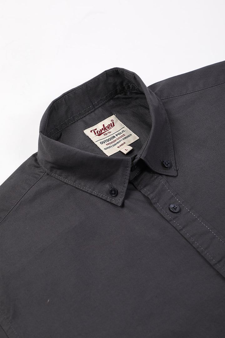 Black Giza Slub Shirt