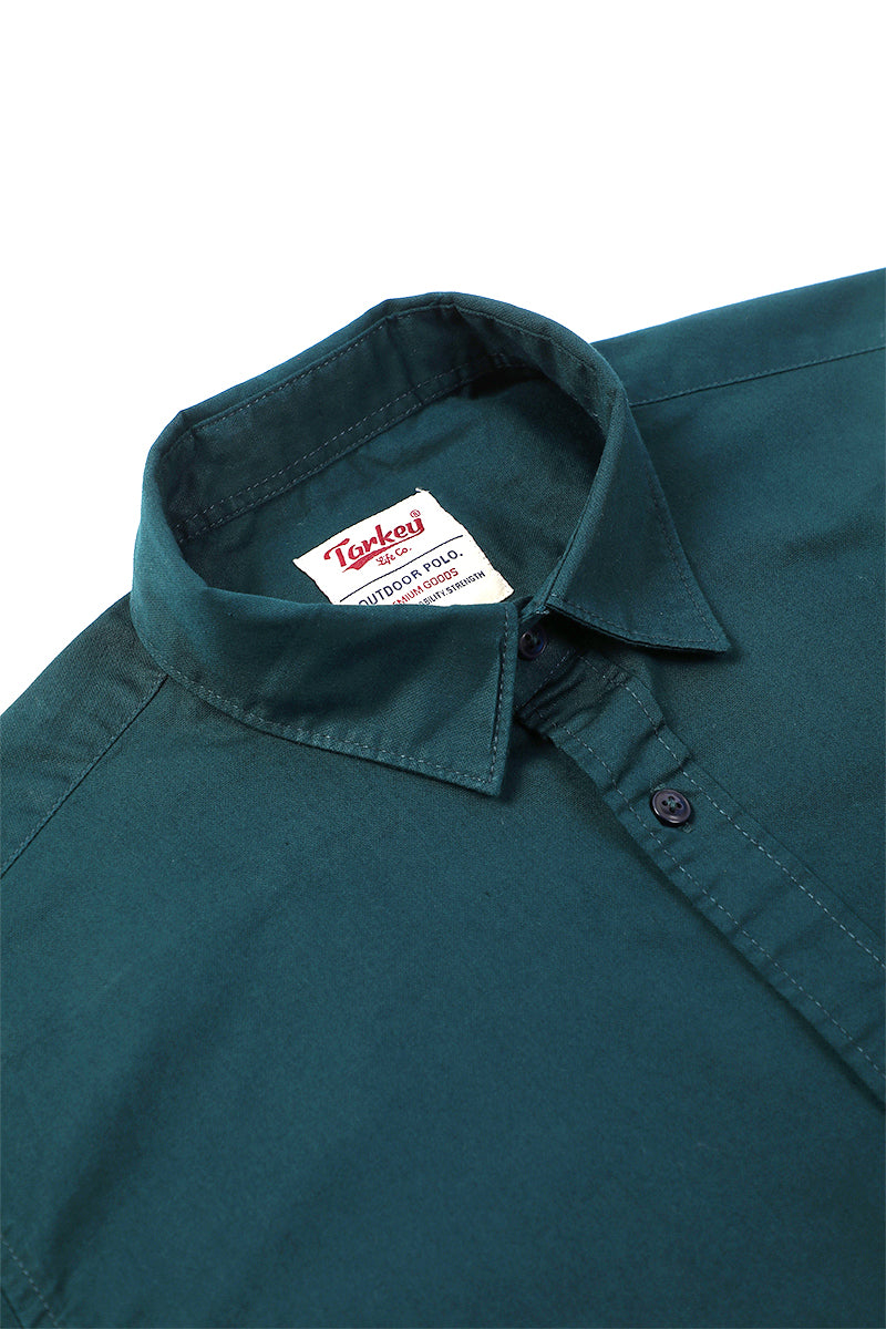 Core Lab Oxford Slim Fit Casual Shirt - Teal Blue