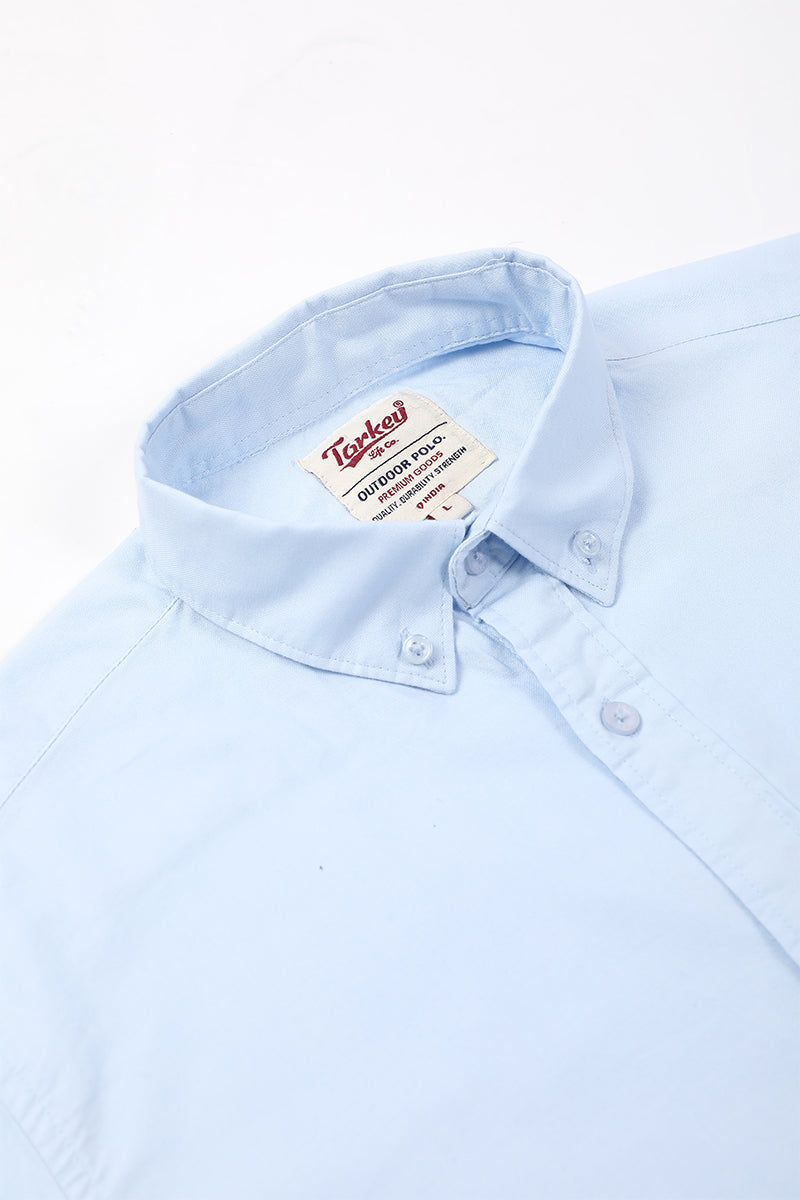 Core Lab Oxford Slim Fit Casual Shirt - Frosted Blue